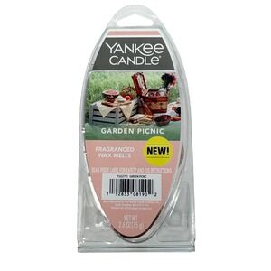 NEW Yankee Candle Garden Picnic Fragranced Wax Melts 2.6oz 6ct 1652795 Discont.
